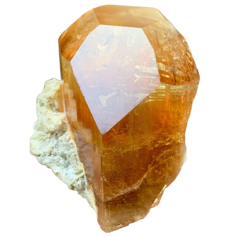 translucent topaz crystal