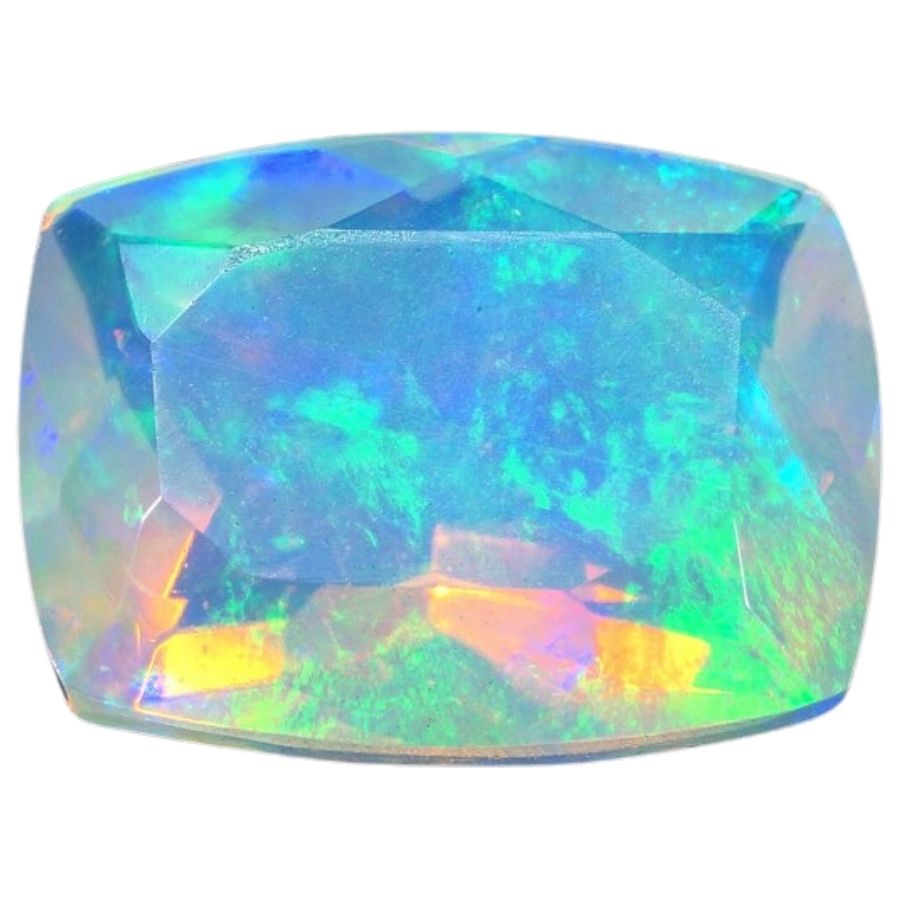 faceted Welo opal