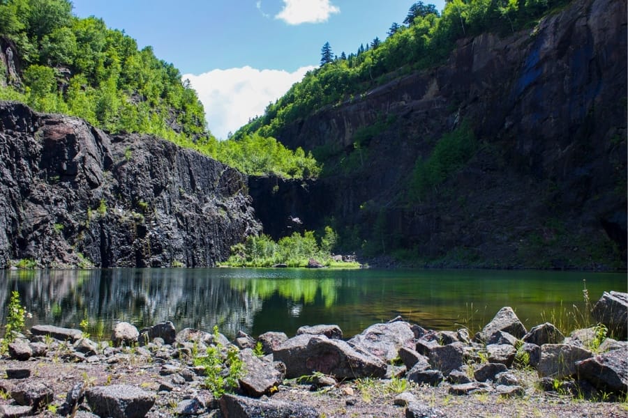 Breathtaking view of the Barton Garnet Mines