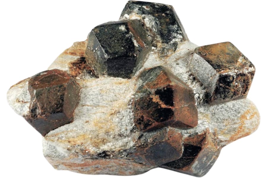 Beautiful specimen of almandine, a type of garnet