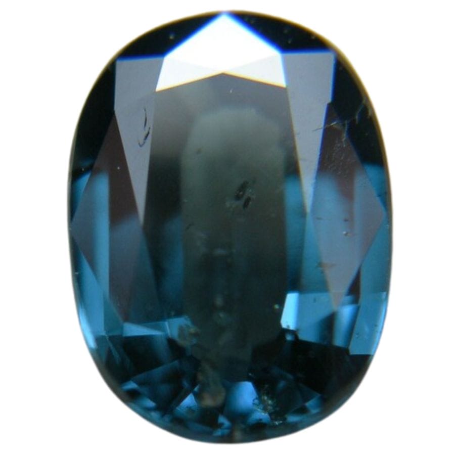 oval cut blue garnet