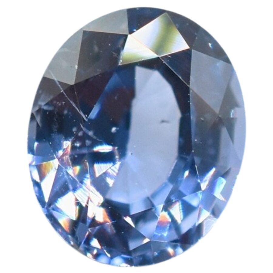 oval cut blue spinel