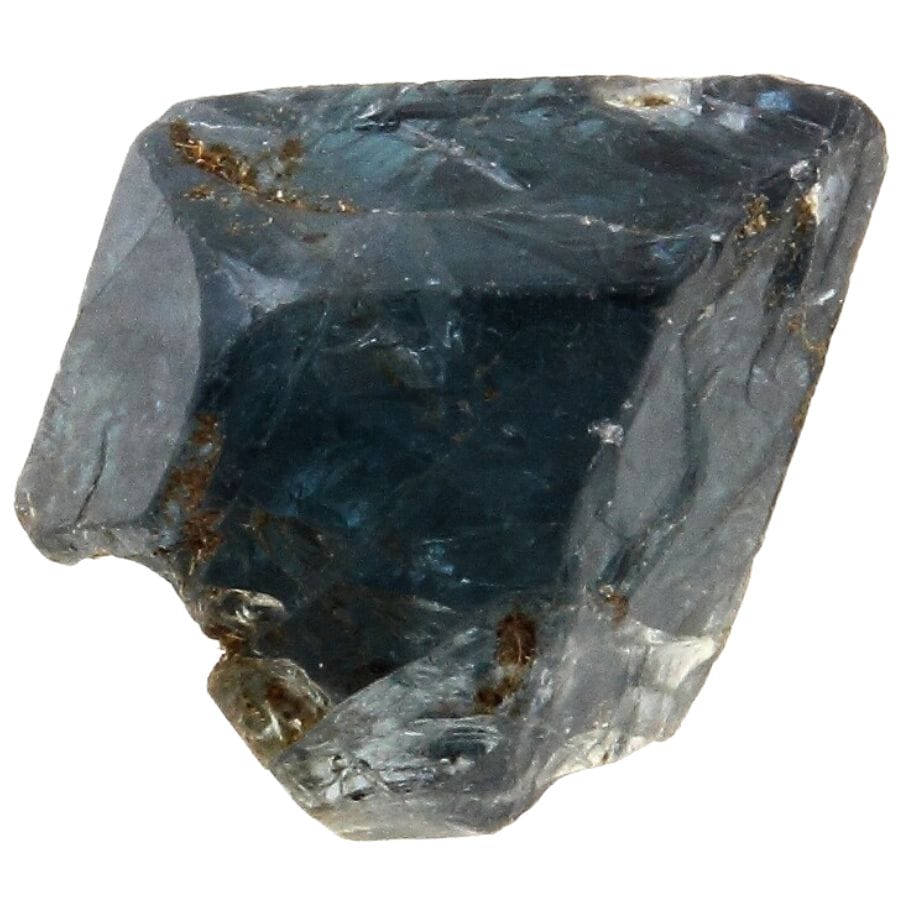 rough blue spinel crystal