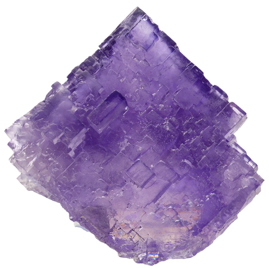 purple cubic fluorite crystal