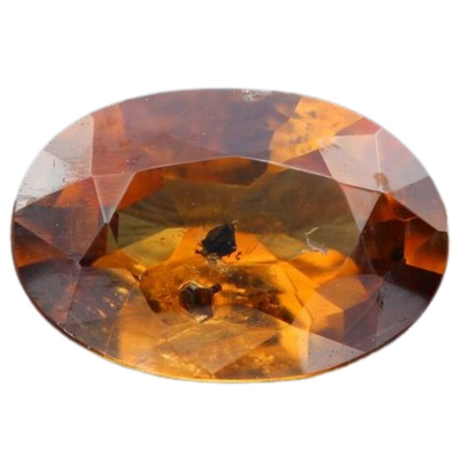 oval cut brown hibonite