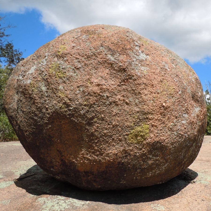 round brown rock