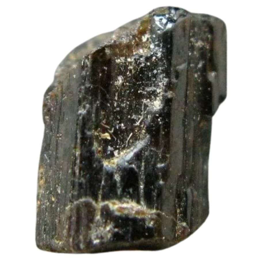 rough black painite crystal