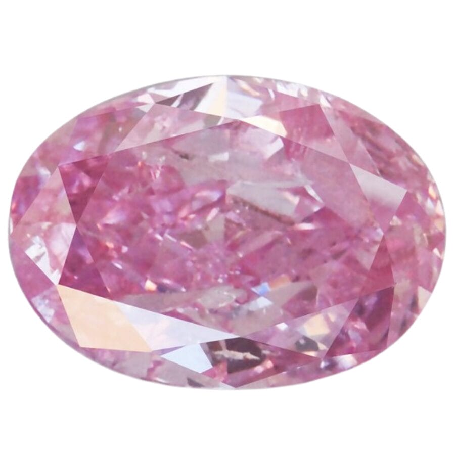 oval cut pink diamond