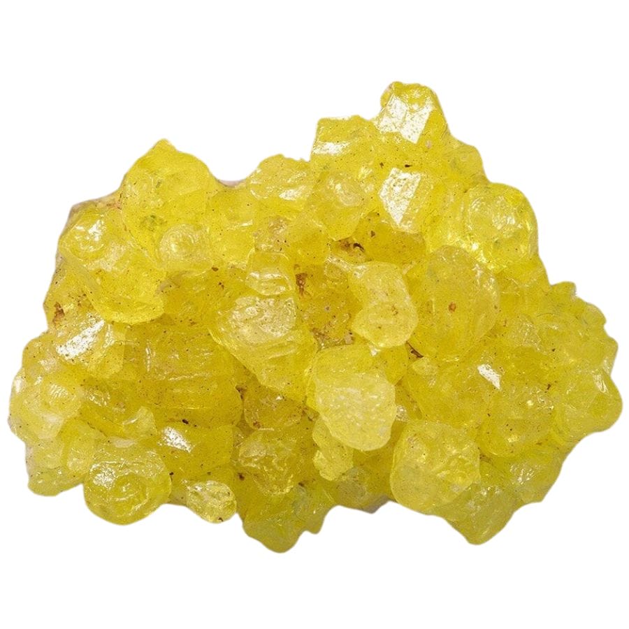 bright yellow sulfur crystals