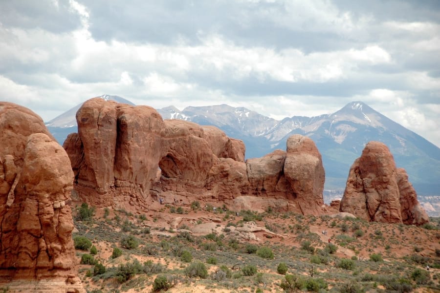 A gorgeous view of the interesting landscapes of La Sal