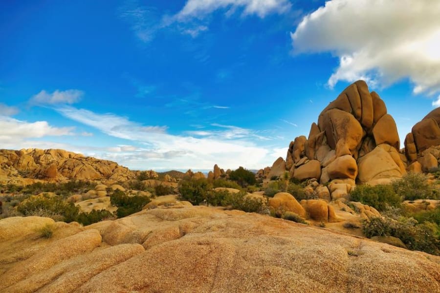 Breathtaking views and formations at Mojave Desert