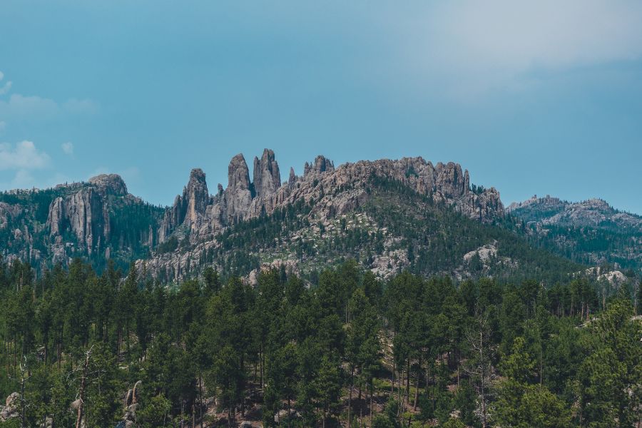 granite rock formations at South Dakota's The Needles