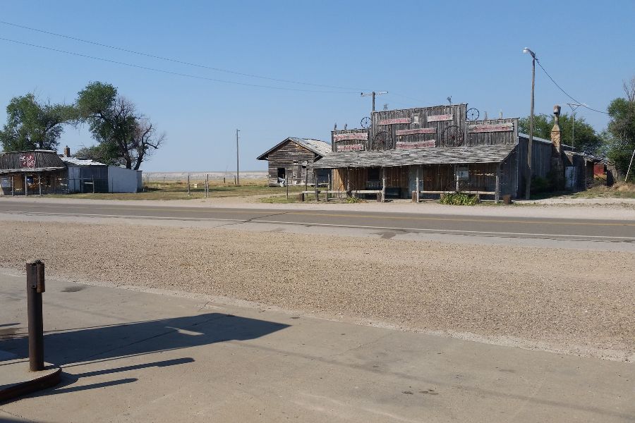 old wooden building on a roadside