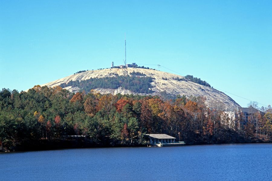 large quartz dome monadnock with smooth and curved slopes