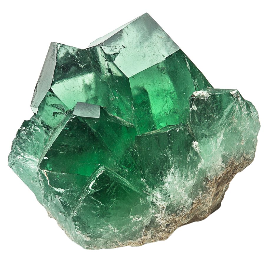 bright green fluorite crystals