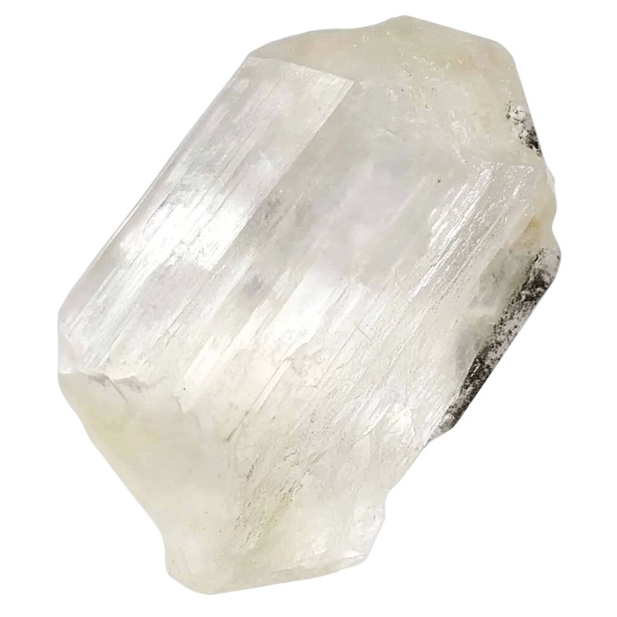 translucent colorless gypsum crystal