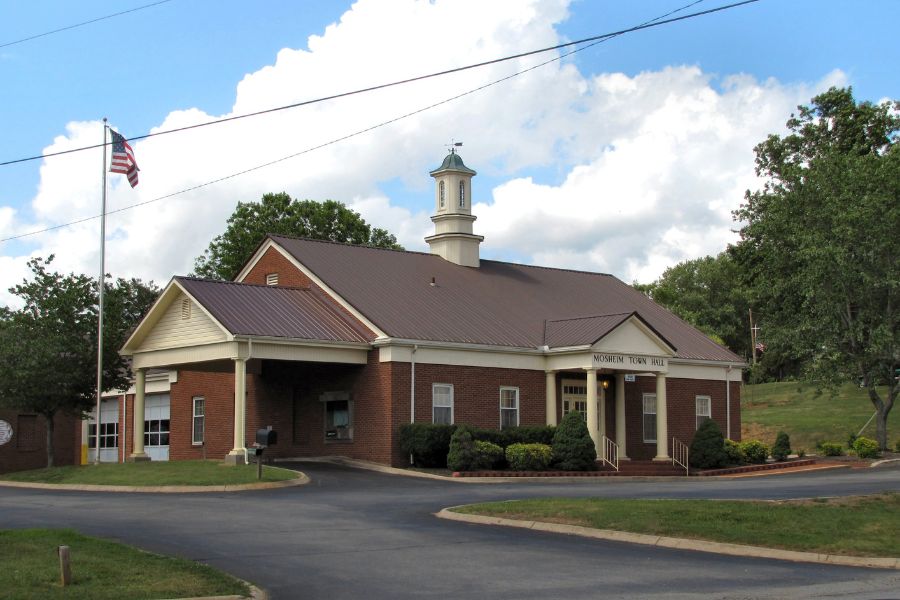 red brick building