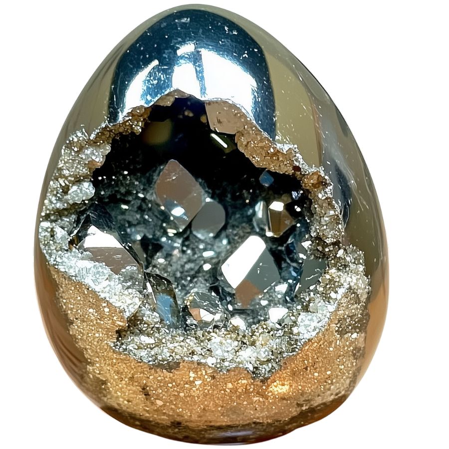 This image has an empty alt attribute; its file name is Pyrite-Geode.jpg