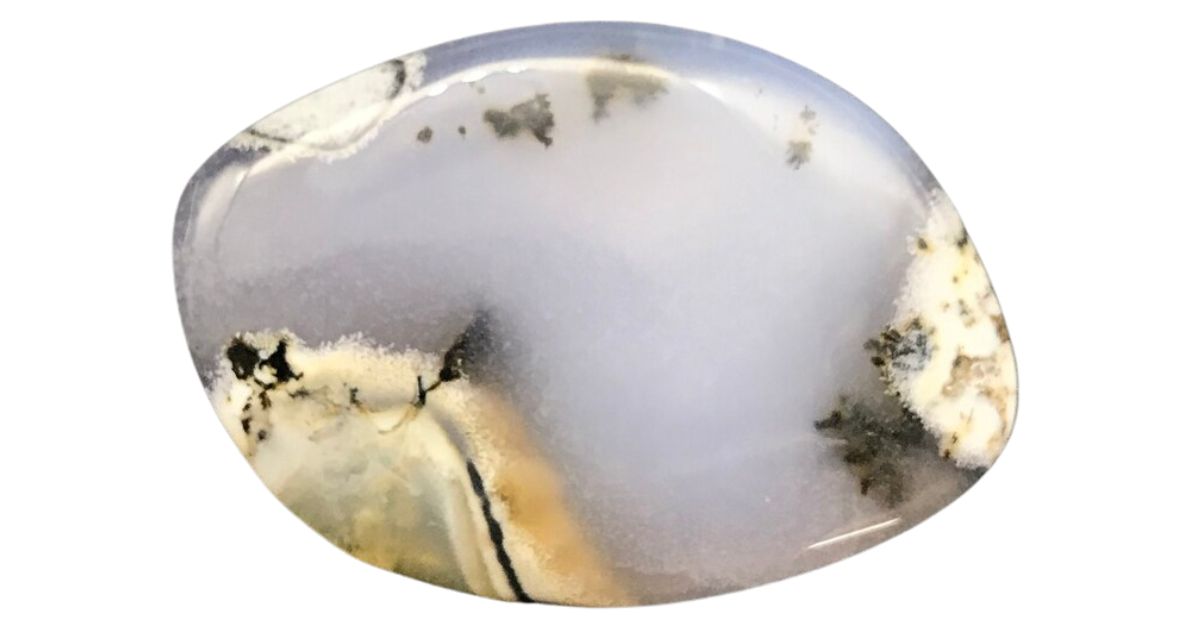 dendritic opal cabochon