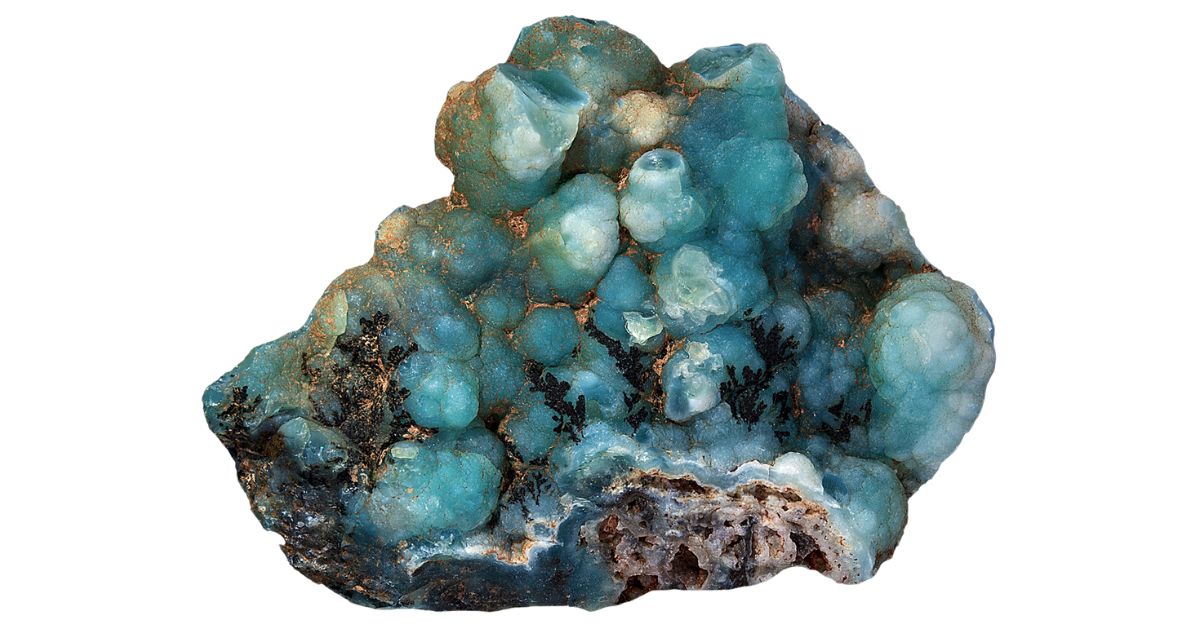 botryoidal blue opal