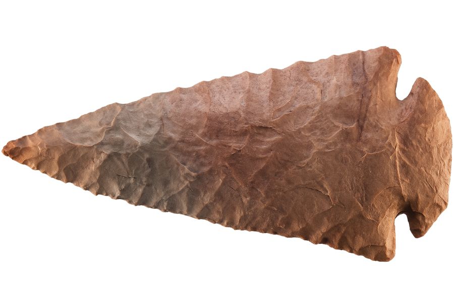 brown stone arrowhead from Colorado