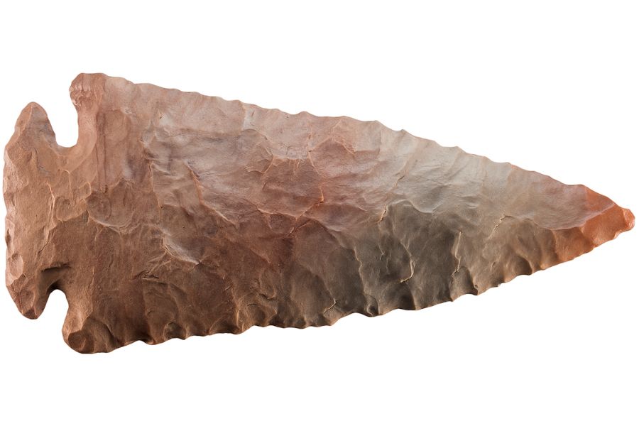 color stone arrowhead from Illinois