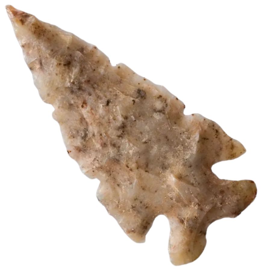 corner notched rose spring arrowhead/projectile point