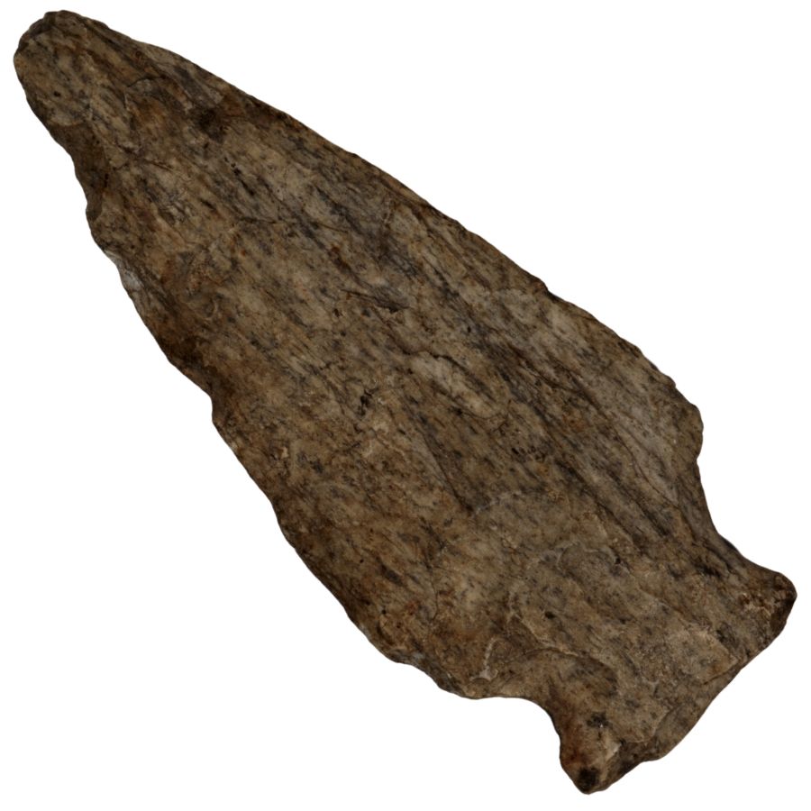 expanding stemmed susquehanna arrowhead/projectile point