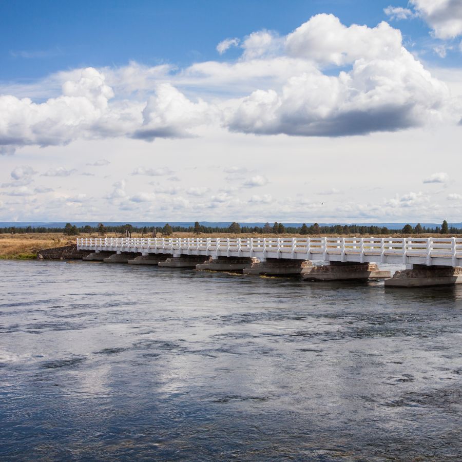 footbridge across a river