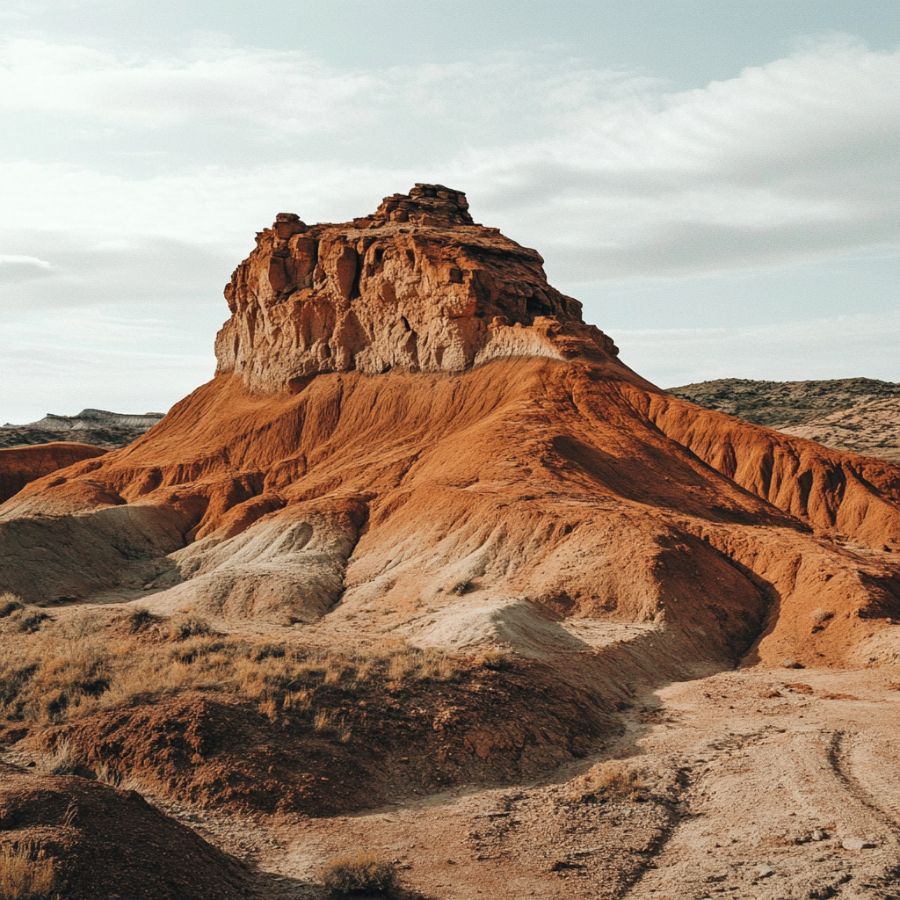 rocky hill in the desert