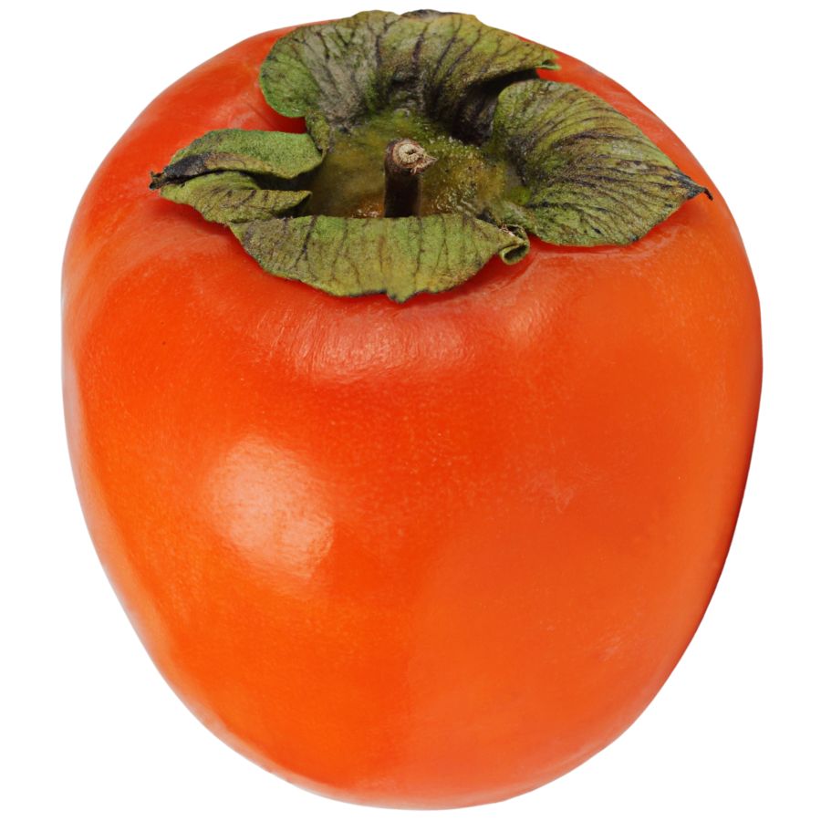 orange ripe persimmon fruit