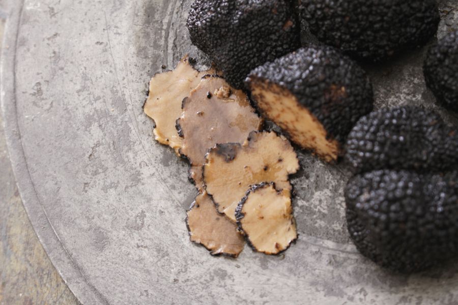 fresh black truffles