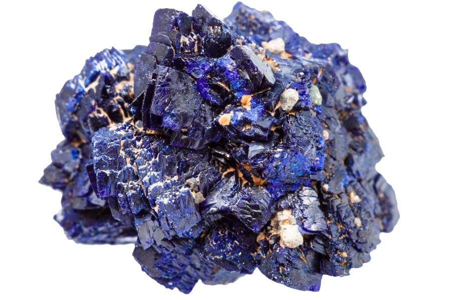 Blue azurite gemstone from Maryland