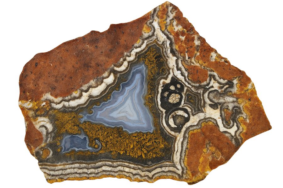 banded agate from New Mexico