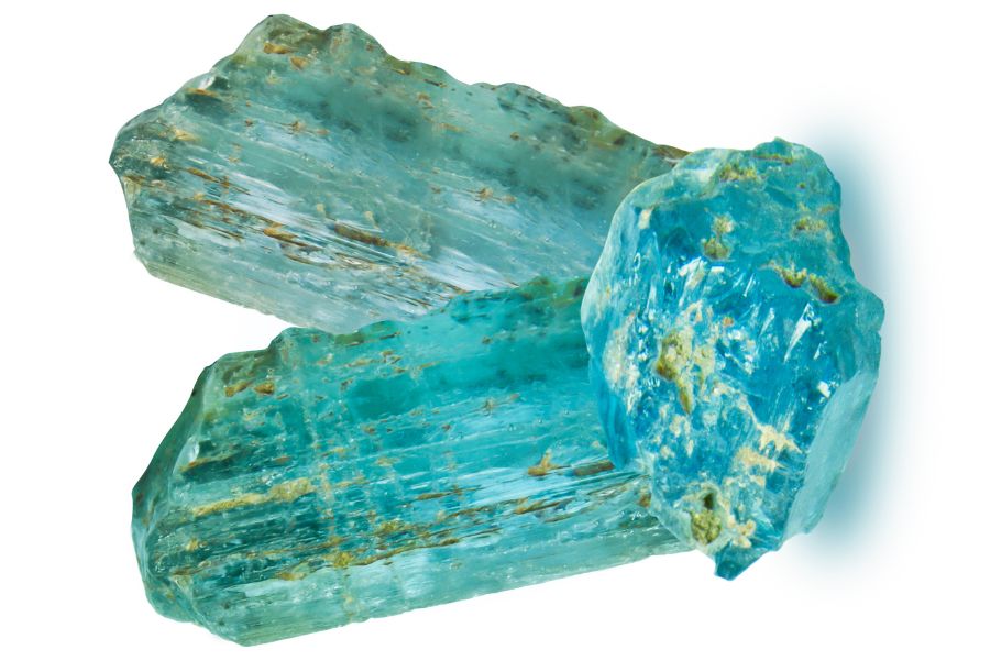 Blue topaz gemstone from Texas