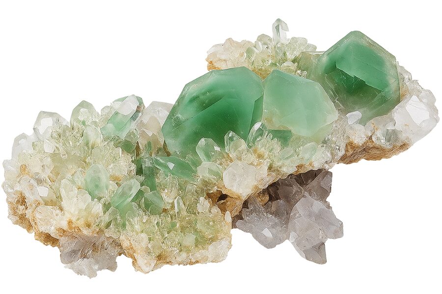 chlorite quartz crystals from California