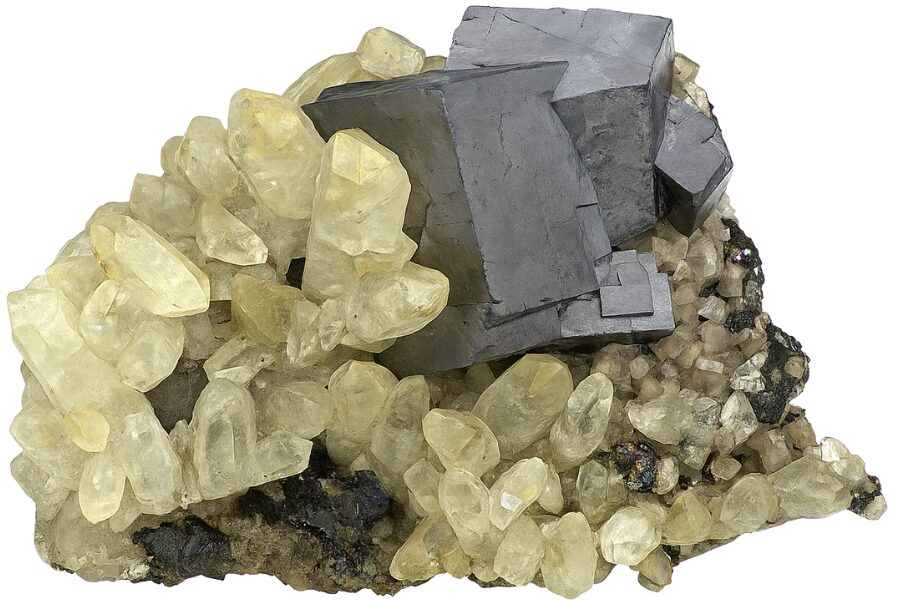 galena and calcite crystals from Missouri