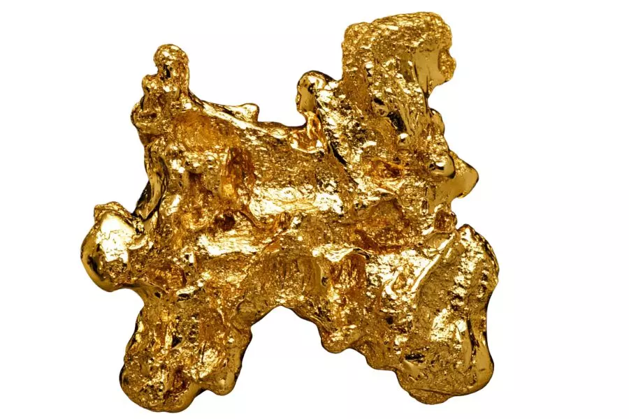 Large gold nugget from Texas